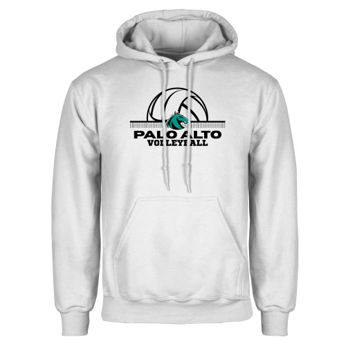  White Fleece Hoodie - Palo Alto College Volleyball