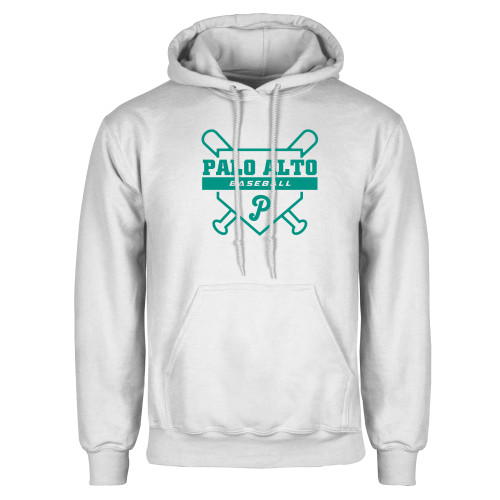  White Fleece Hoodie - Palo Alto Baseball