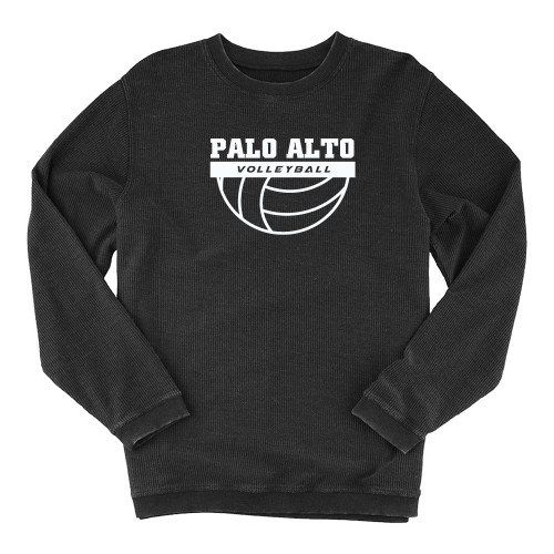  Boxercraft Womens Black Corded Crew - Palo Alto Volleyball
