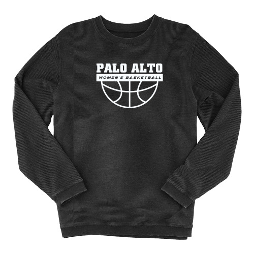  Boxercraft Womens Black Corded Crew - Palo Alto Womens Basketball