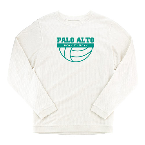  Boxercraft Womens Cream Corded Crew - Palo Alto Volleyball