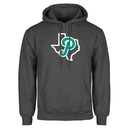  Charcoal Fleece Hoodie - Script P Texas