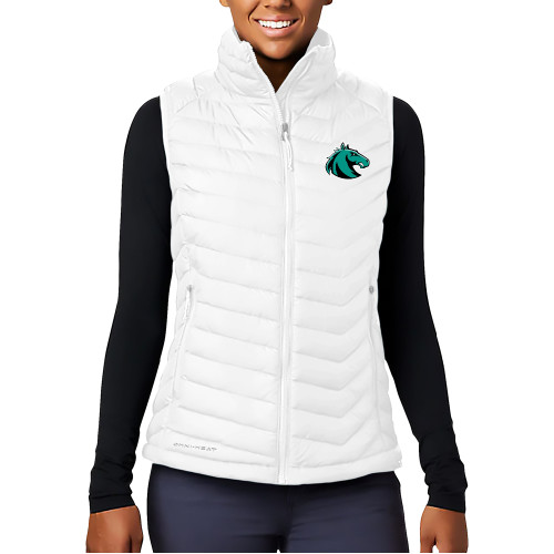  Columbia Womens White Powder Lite Vest - Athletic Palomino