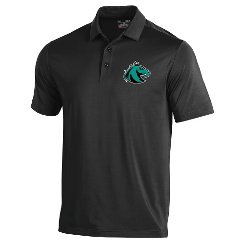 Under Armour Black Performance Polo - Athletic Palomino