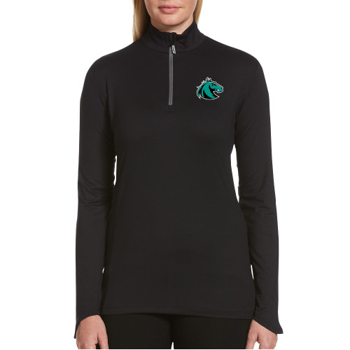  Callaway Womens Black 1/4 Zip Pullover - Athletic Palomino