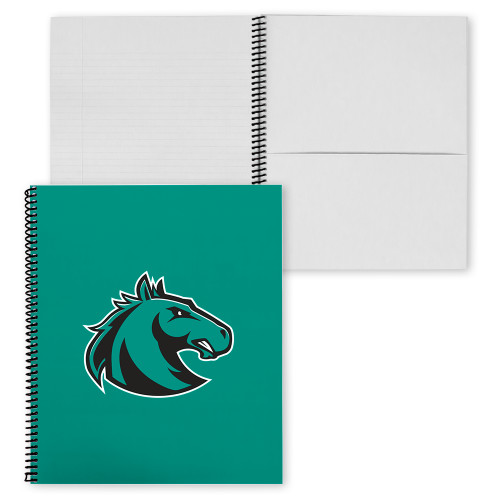  College Spiral Notebook w/Black Coil - Athletic Palomino