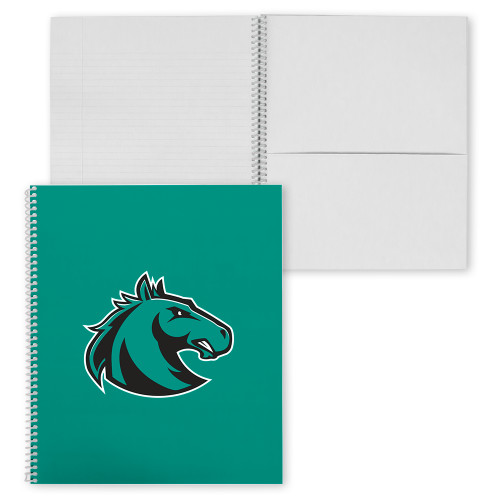  College Spiral Notebook w/Clear Coil - Athletic Palomino