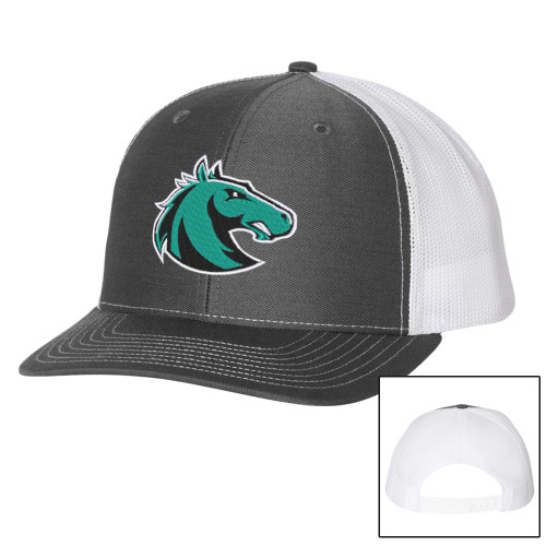  Richardson Charcoal/White Trucker Hat - Athletic Palomino