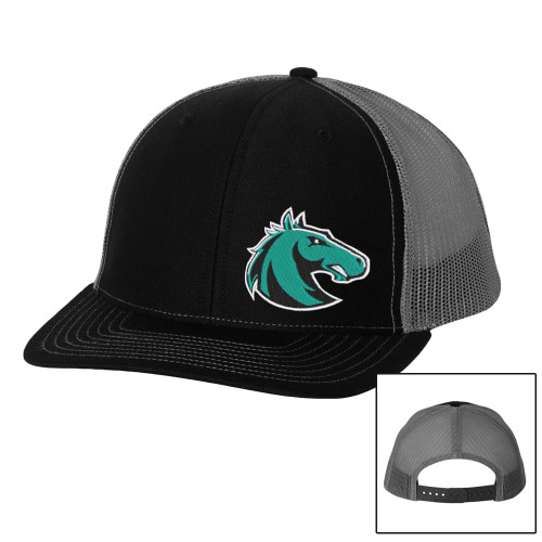  Richardson Black/Charcoal Trucker Hat - Athletic Palomino