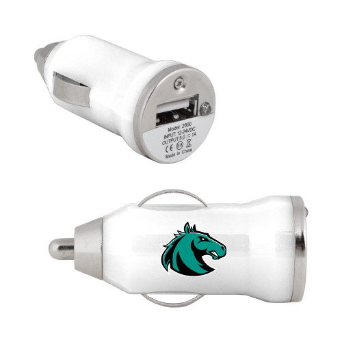  On the Go White Car Charger - Athletic Palomino