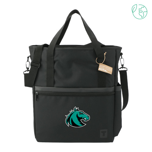  Tranzip Black Recycled Computer Tote - Athletic Palomino
