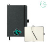 Thumbnail image for  5.5 x 8.5 Black FSC Mix Recycled Leather Bound Journal