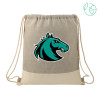 Thumbnail image for  Split Recycled Cotton Grey/Natural Drawstring Bag