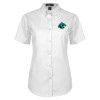 Thumbnail image for  Womens White Twill Button Up Short Sleeve
