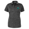 Thumbnail image for  Womens Charcoal Honeycomb Jacquard Polo