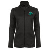 Thumbnail image for  Womens Black Heather Fleece Jacket