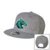 Thumbnail image for  Heather Grey Wool Blend Flat Bill Snapback Hat