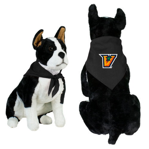  Black Pet Bandana - V Secondary Logo
