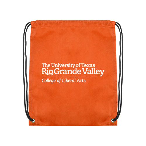  Orange Drawstring Backpack - UTRGV - College of Liberal Arts