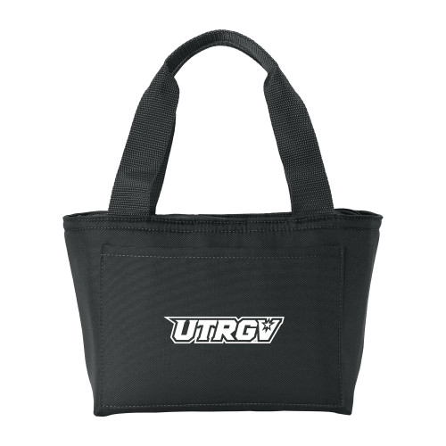  Insulated Black Lunch Tote - UTRGV Primary Logo