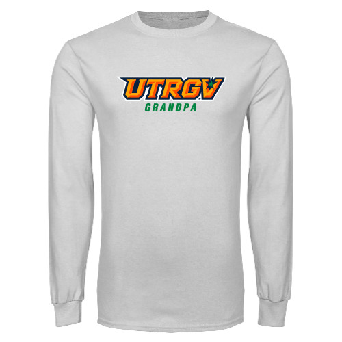  White Long Sleeve T Shirt - Grandpa