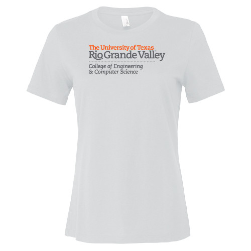  Bella + Canvas Womens White Relaxed Cotton T Shirt - UTRGV - College of Engineering and Computer Science