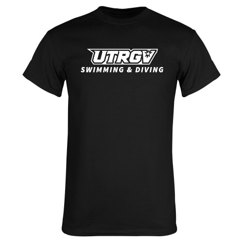  Black T Shirt - Swimming and Diving