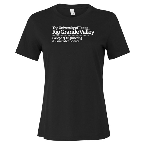  Bella + Canvas Womens Black Relaxed Cotton T Shirt - UTRGV - College of Engineering and Computer Science