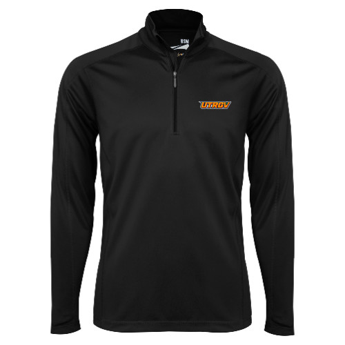  Syntrel Black Interlock 1/4 Zip - UTRGV Primary Logo