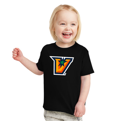 Toddler Black T Shirt - V Secondary Logo