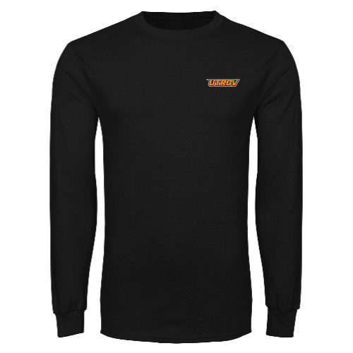  Black Long Sleeve T Shirt - UTRGV Primary Logo