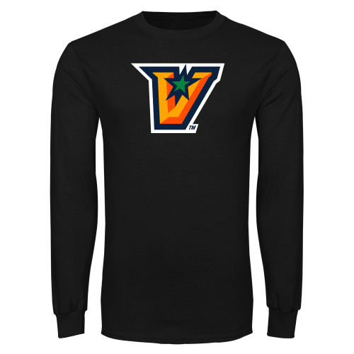  Black Long Sleeve T Shirt - V Secondary Logo