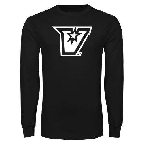  Black Long Sleeve T Shirt - V Secondary Logo
