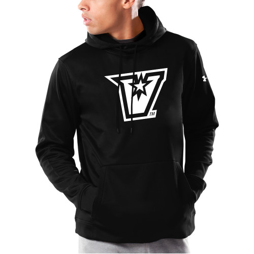  Under Armour Black Armour Fleece Hoodie - V Secondary Logo