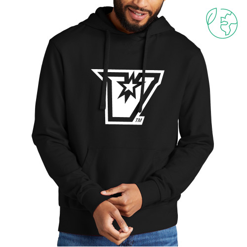  Allmade Black Organic French Terry Pullover Hoodie - V Secondary Logo