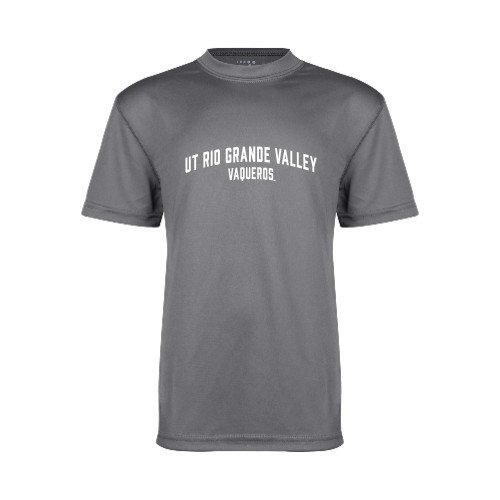 Youth Performance Grey Concrete Tee - Collegiate Design