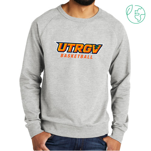  Allmade Light Grey Organic French Terry Crewneck Sweatshirt - Basketball