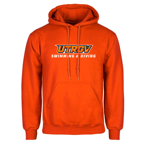  Orange Fleece Hoodie - Swimming and Diving