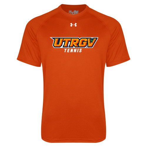  Under Armour Orange Tech Tee - Tennis