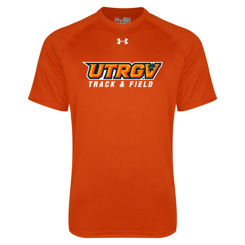  Under Armour Orange Tech Tee - Track and Field