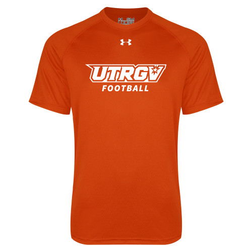  Under Armour Orange Tech Tee - Football