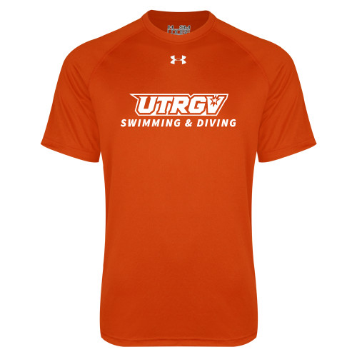  Under Armour Orange Tech Tee - Swimming and Diving