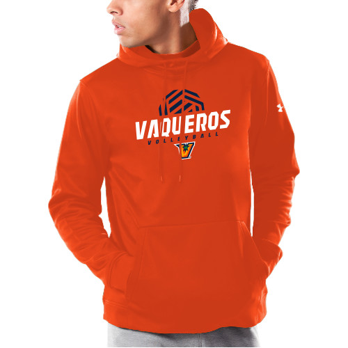  Under Armour Orange Armour Fleece Hoodie - Vaqueros Volleyball