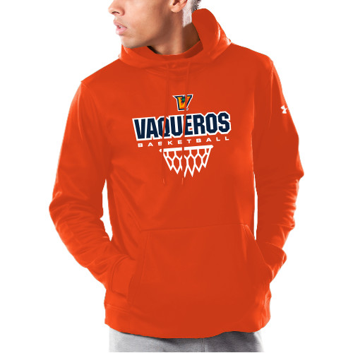  Under Armour Orange Armour Fleece Hoodie - Vaqueros Basketball