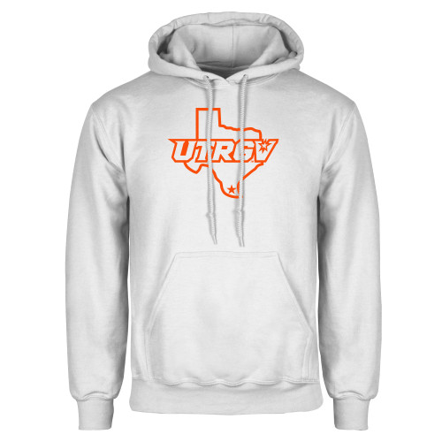  White Fleece Hoodie - UTRGV Texas