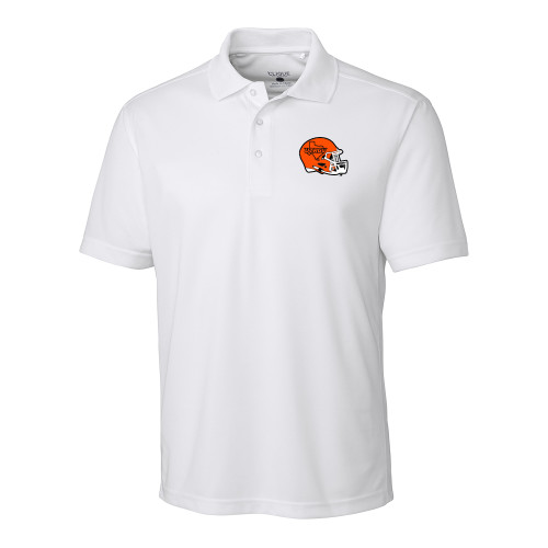  C&B White Clique Ice Pique Polo - UTRGV Football Helmet Texas Icon
