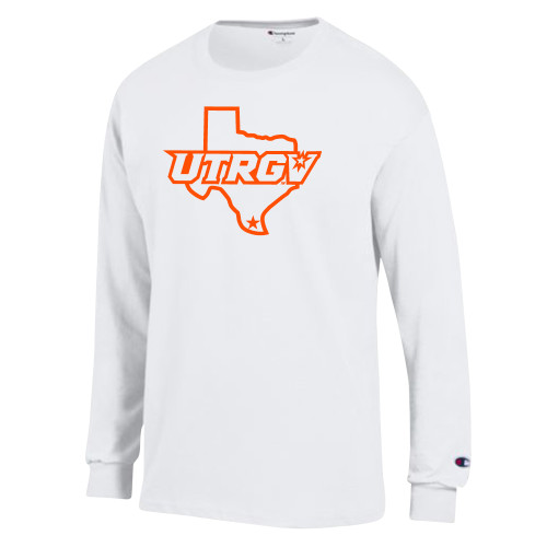 Main Image for  Champion White Long Sleeve T Shirt