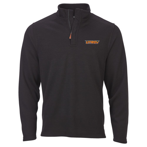 Boxercraft Black Sullivan 1/4 Zip - UTRGV Primary Logo