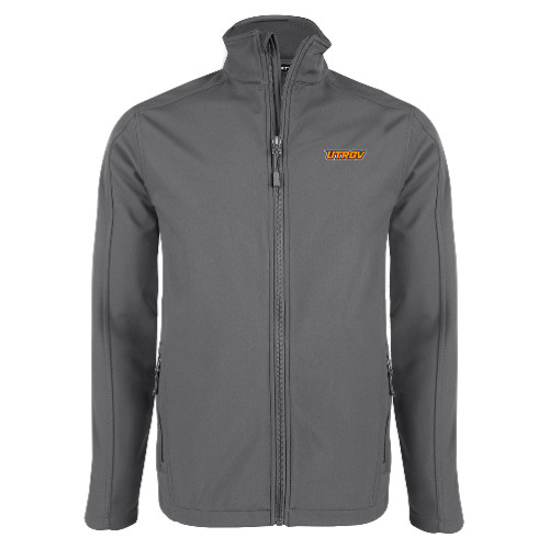  Charcoal Softshell Jacket - UTRGV Primary Logo