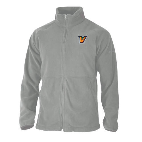  Columbia Grey Everest Ridge Fleece Full Zip Jacket - V Secondary Logo